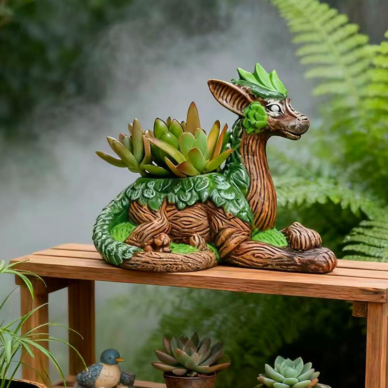 Snake Plant Ceramic - Maceta Creativa con Forma de Árbol
