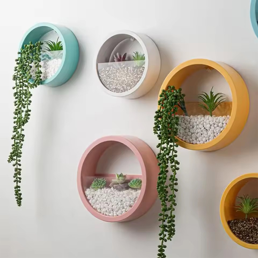 Snake Plant Ceramic - Maceta Redonda para Colgar en la